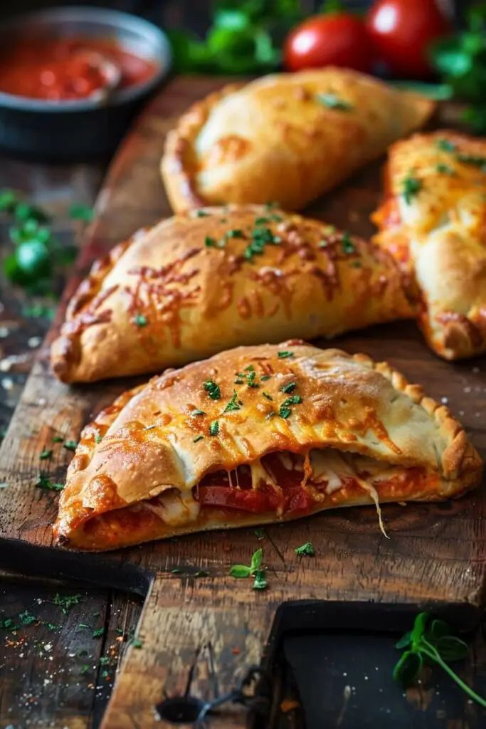 Cheesy Calzones served at 7 Bro’s Takeaway in Larkhall